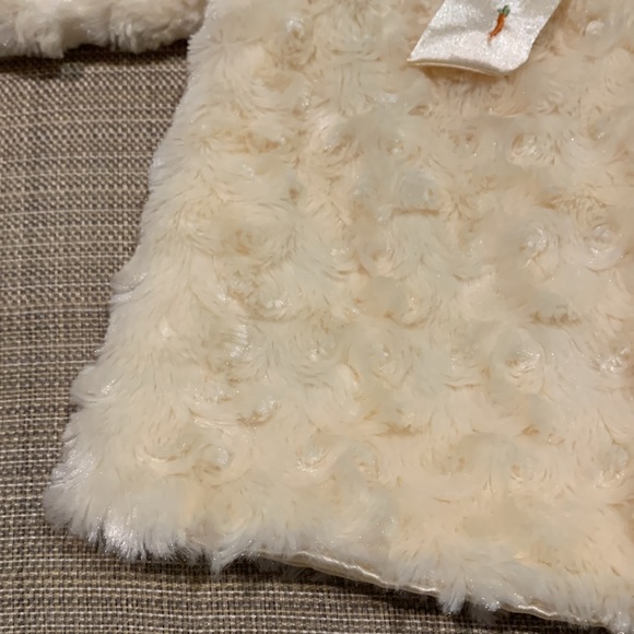 Bunny Dress Coat Baby 9–12 Mo soft fuzzy sweater satin-like Easter Spring dressy - Picture 14 of 16